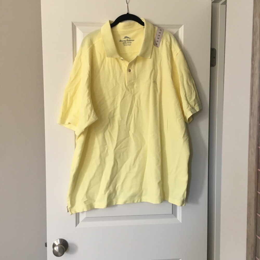 Men’s Tommy Bahama yellow polo shirt size 3XL
